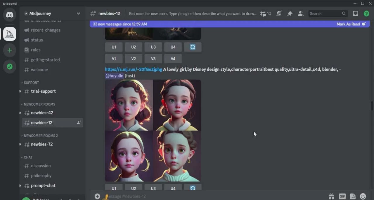 Midjourney V5 / ChatGPT 终极文本到艺术图像精通课程-47节课-中英字幕