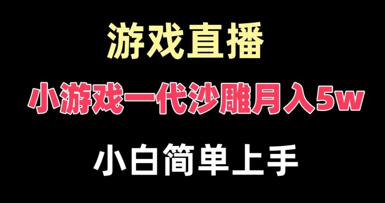 玩小游戏一代沙雕月入5w,爆裂变现,快速拿结果,高级保姆式教学【揭秘】