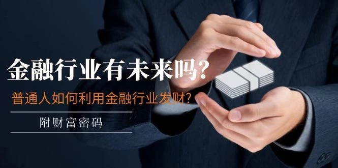 某付费文章：金融行业有未来吗？普通人如何利用金融行业发财?(附财富密码