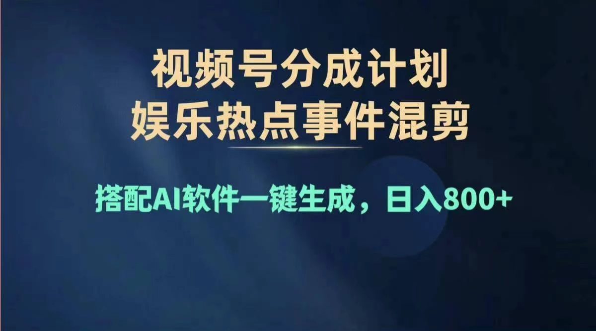 2024年度视频号赚钱大赛道,单日变现1000+,多劳多得,复制粘贴100%过...
