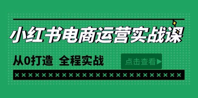 (9946期)最新小红书·电商运营实战课，从0打造  全程实战(65节视频课)