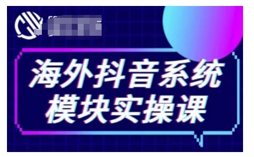 海外抖音Tiktok系统模块实操课,TK短视频带货,TK直播带货,TK小店端实操等