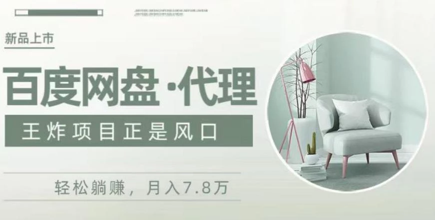度盘代理,月入7w保姆级全方位教程