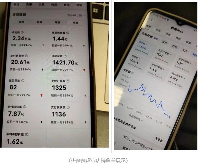 最新拼多多虚拟电商项目,自动化无人成交,单店月入3000,适合批量放大