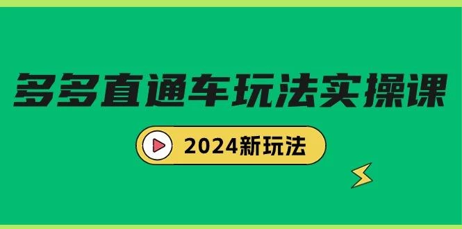 (9412期)多多直通车玩法实战课，2024新玩法(7节课)