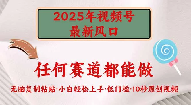 2025年视频号新风口,低门槛只需要无脑执行