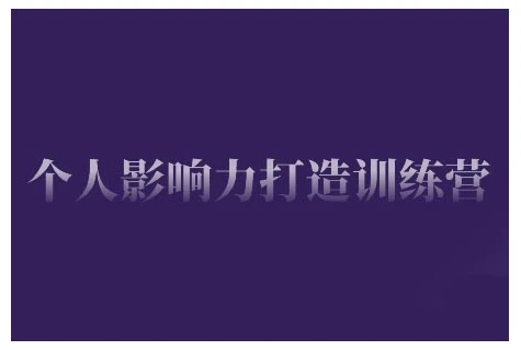 个人影响力打造训练营,掌握公域引流、私域运营、产品定位等核心技能,实现从0到1的个人IP蜕变