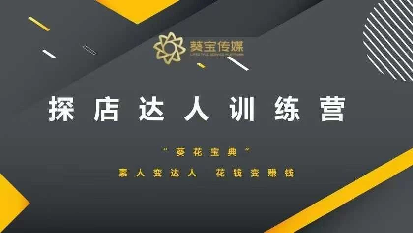 探店达人训练营,素人变达人,花钱变赚钱