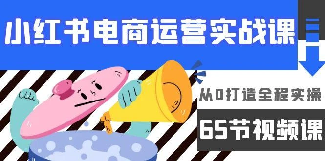 (9724期)小红书电商运营实战课,从0打造全程实操(65节视频课)