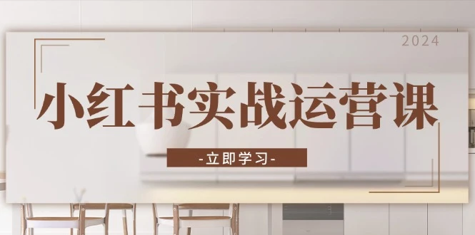 小红书实战运营课:从开通店铺到直播话术,打造爆款笔记与高效直播