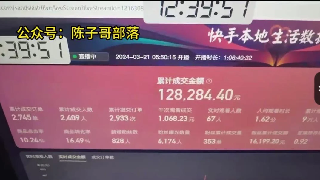 (9638期)快手无人团购带货野核玩法，一天4位数 无任何门槛